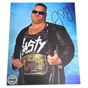 Jerry Saggs "The Nasty Boys" Autographed WCW WWE Wrestling 8x10 Photo, 100% Auth
